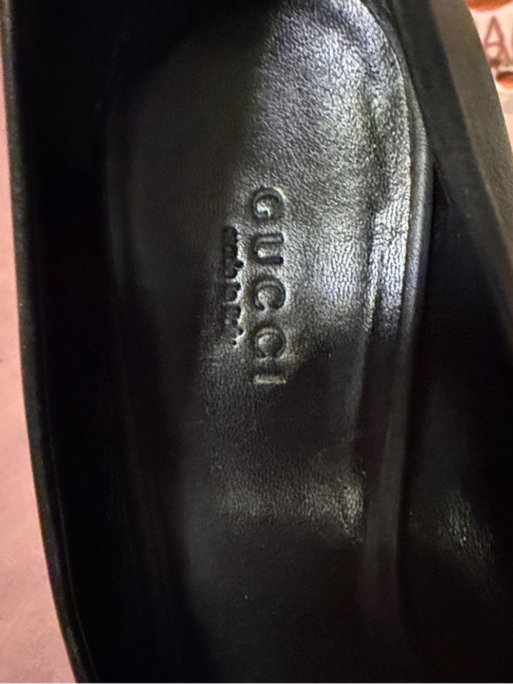 Gucci Black Leather Wedge Espadrilles with Gold Horsebit - Picture 6 of 6